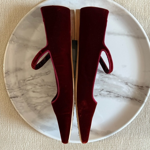 Doen Daphne Mary Jane Velvet Ruggine Size 40 - Picture 7 of 7